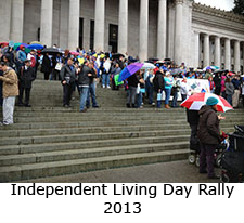 A picture at the 2009 Independent Living Day Rally