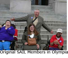 A picture of SAIL members at the Capitol